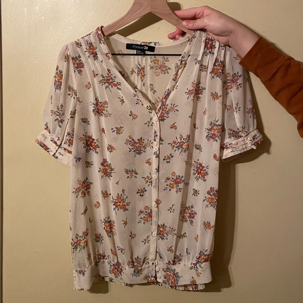 Forever 21 Floral Blouse